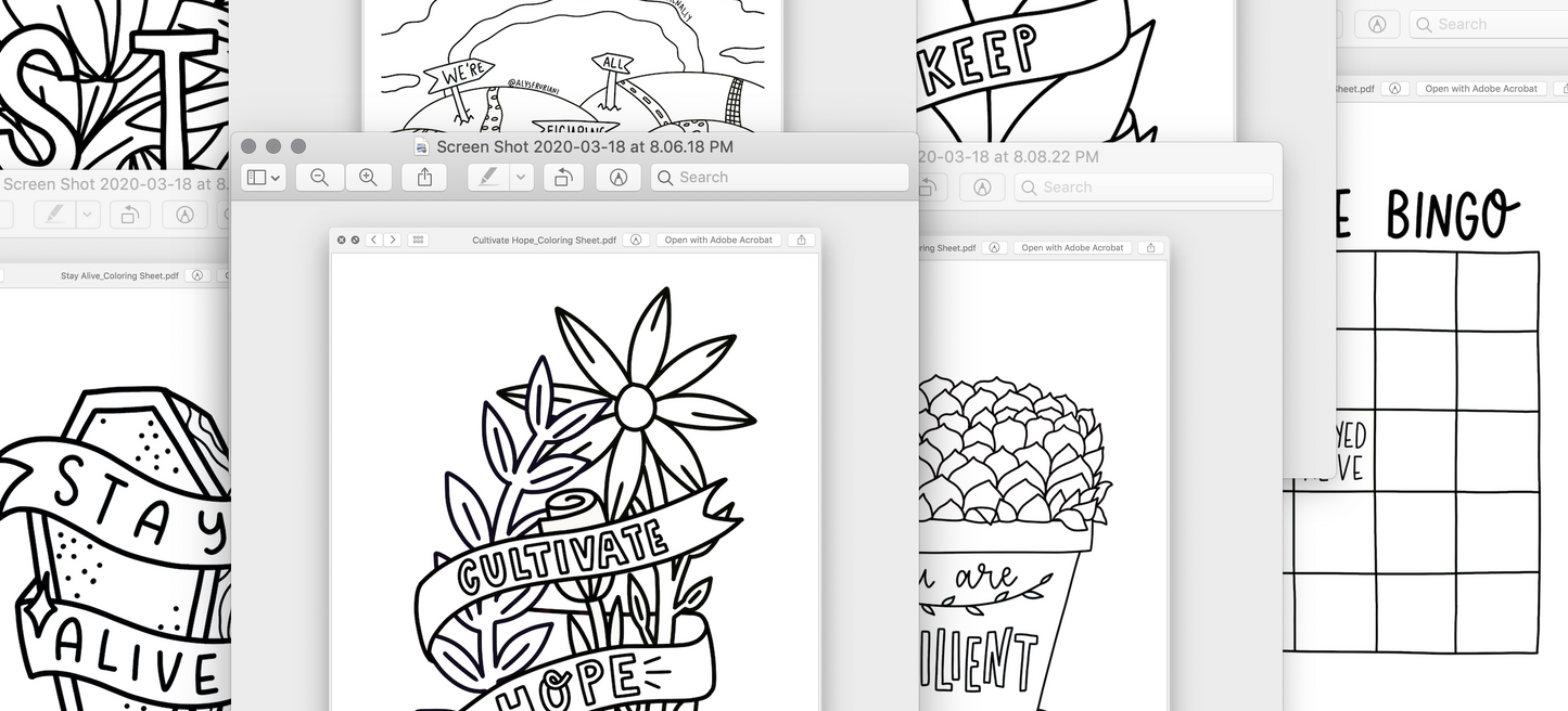 Coloring Sheets: Digital Download