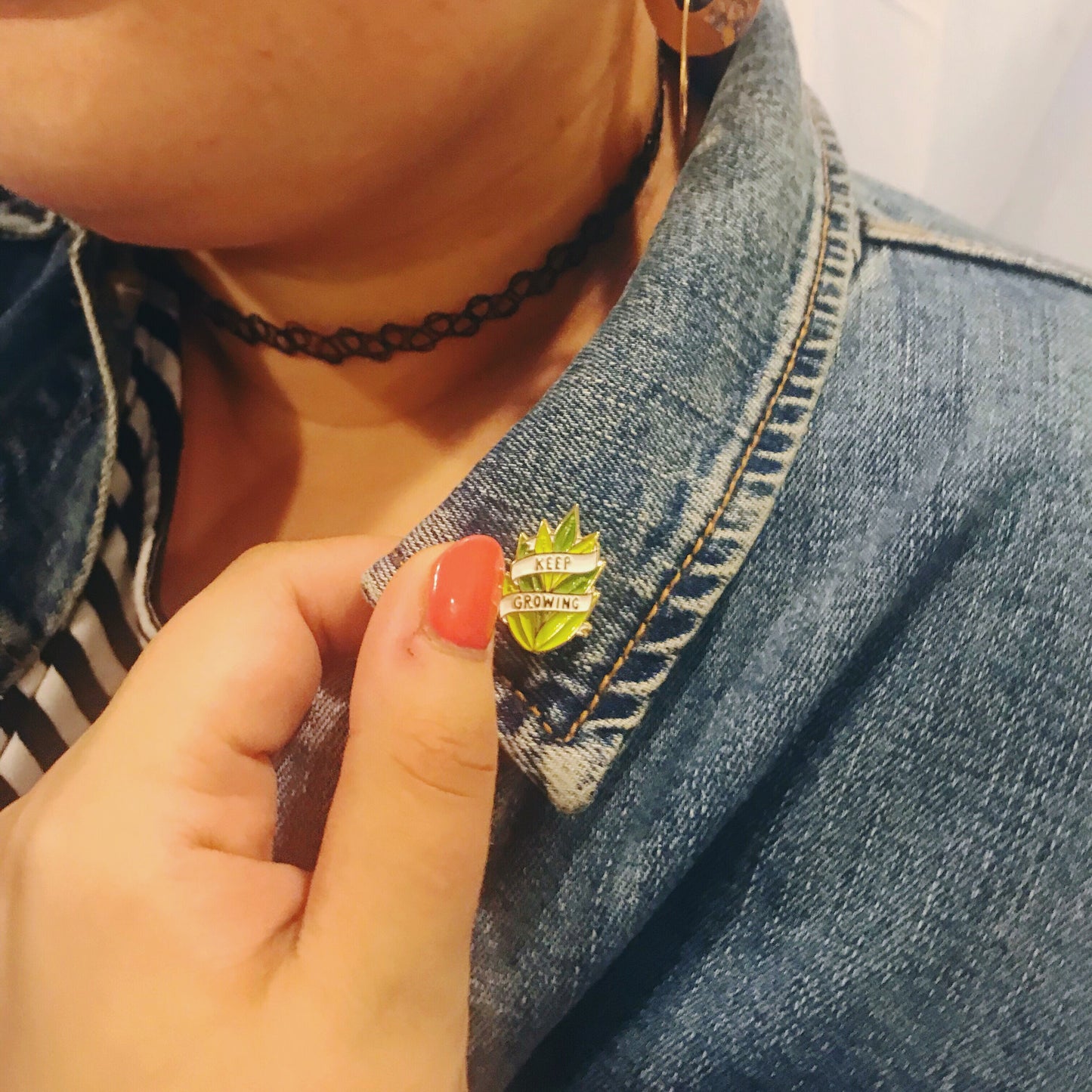 Keep Growing Enamel Pin